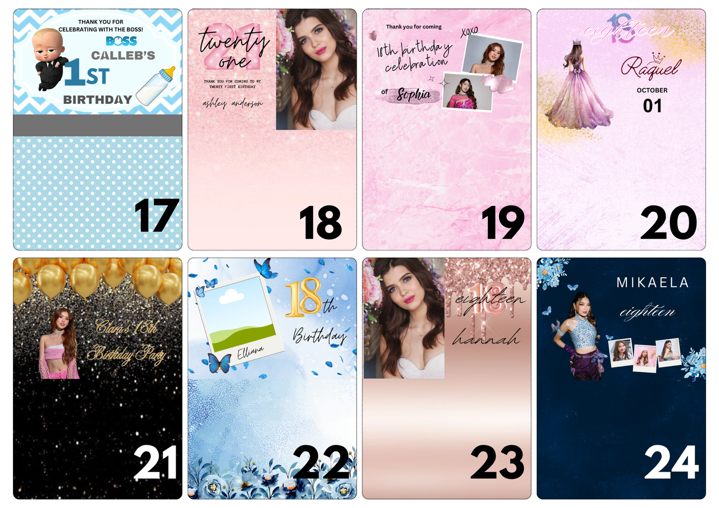 Personalised Mini Magnet Calendar