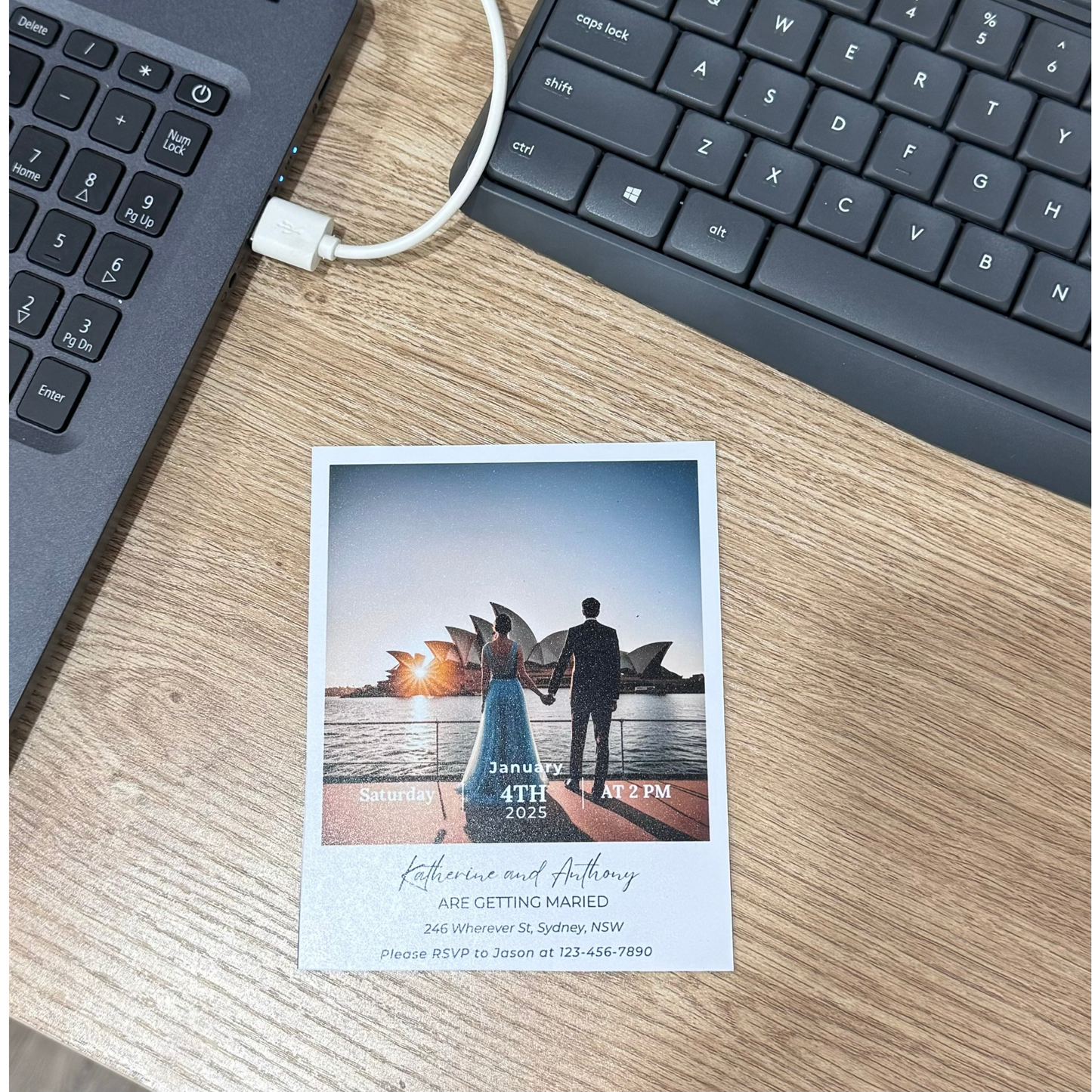 Magnetic invitations or Save the date