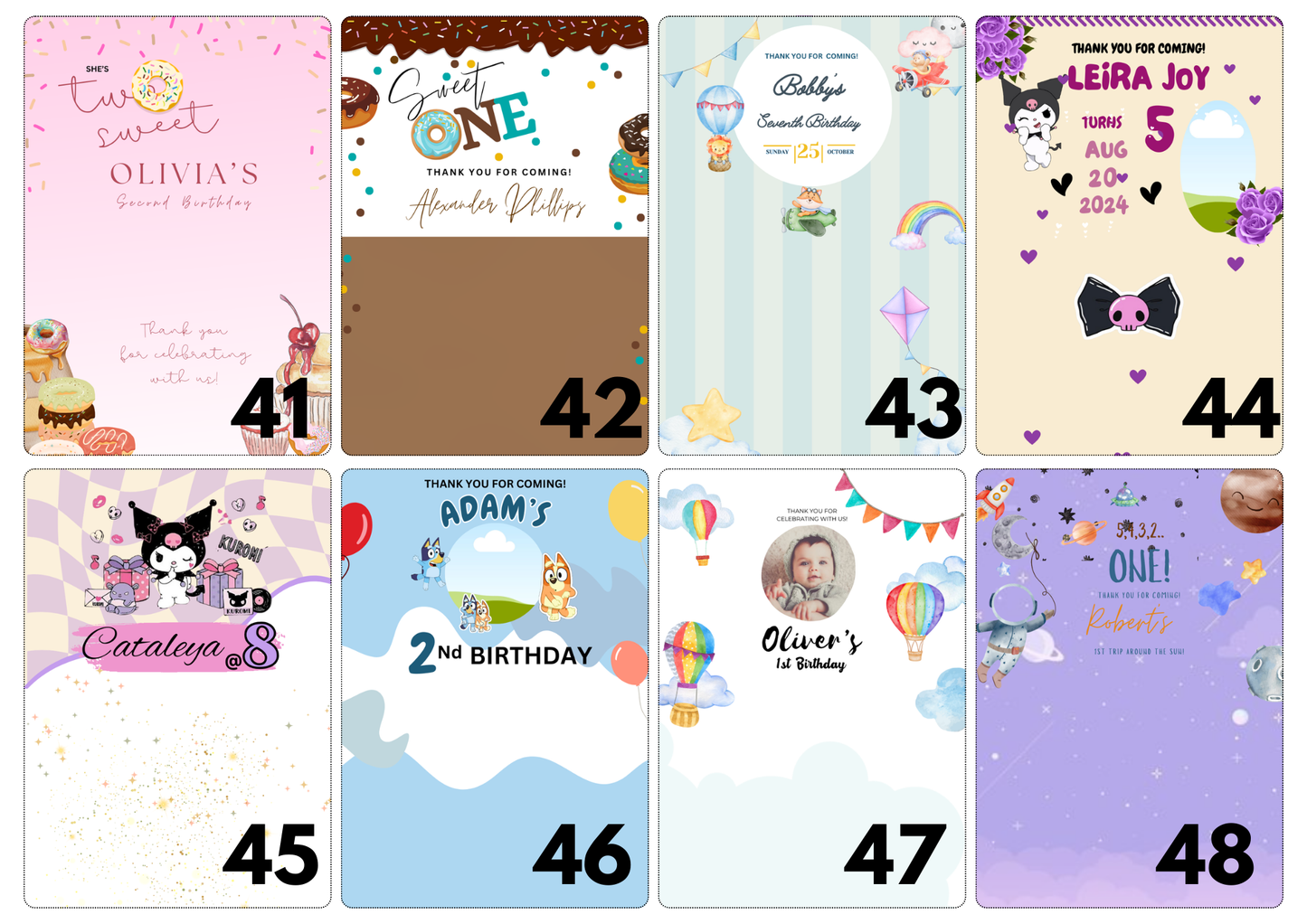 Personalised Mini Magnet Calendar