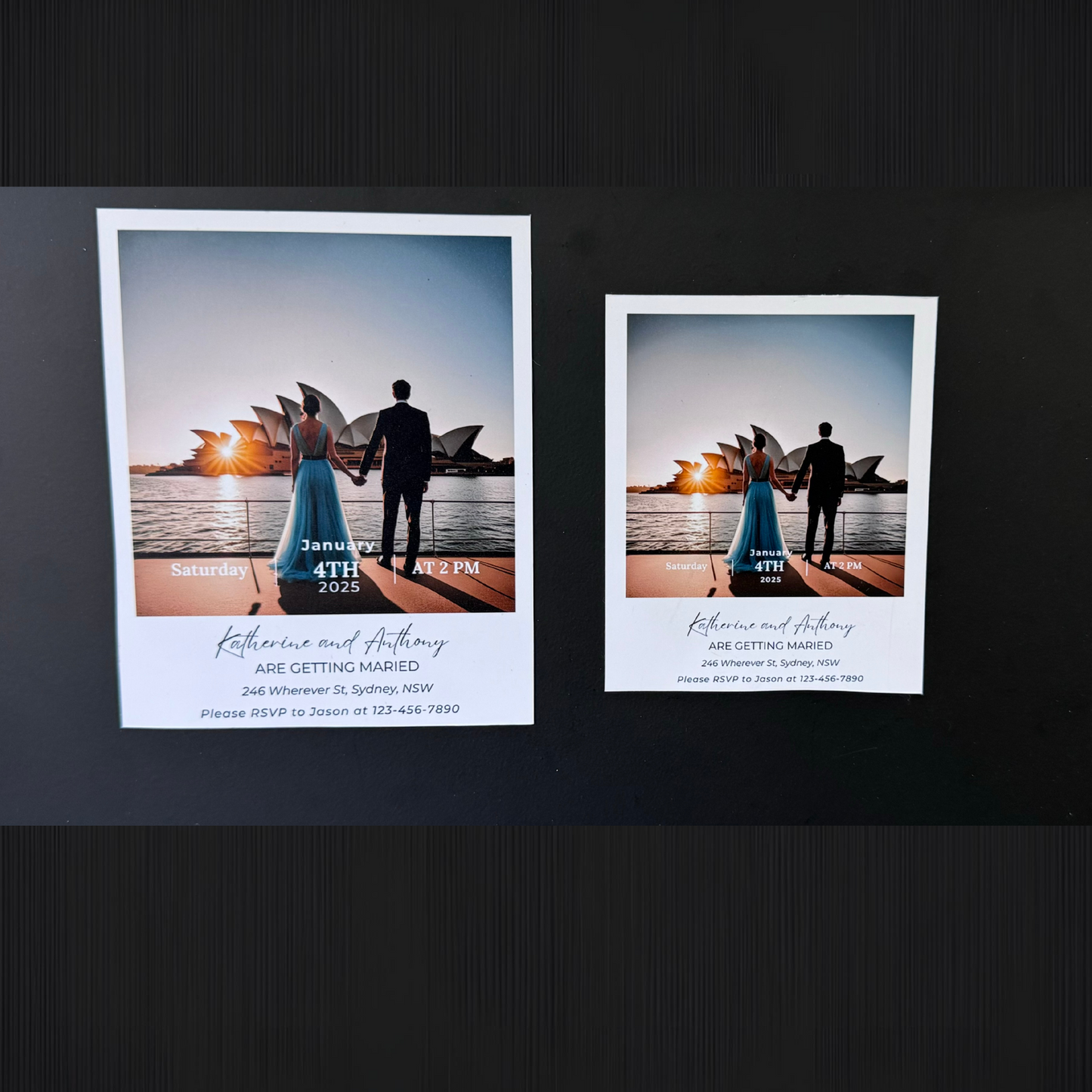 Magnetic invitations or Save the date