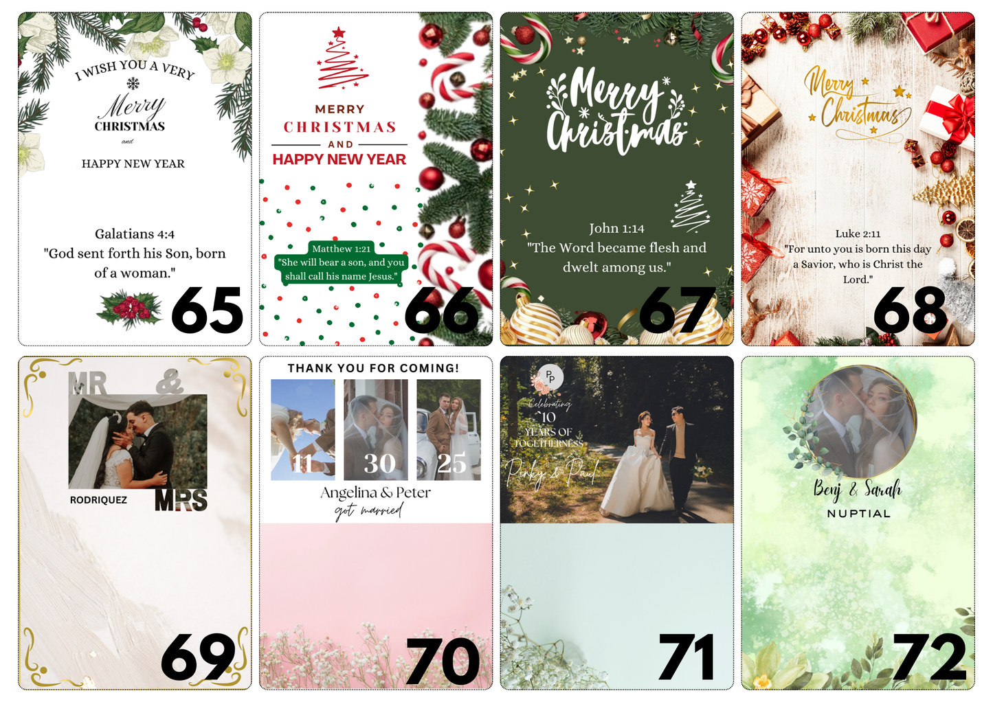 Personalised Mini Magnet Calendar
