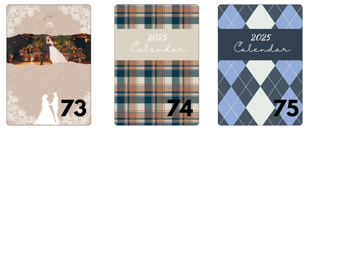 Personalised Mini Magnet Calendar