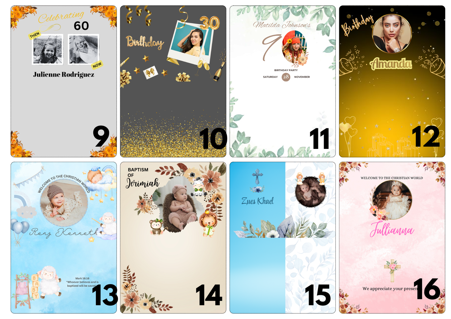 Personalised Mini Magnet Calendar
